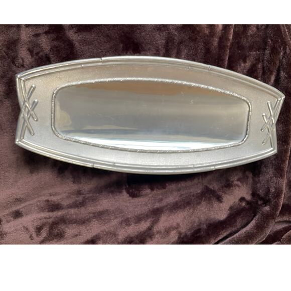RARE 1950's Lenox British Colonial Silver Metal Bread Tray - Picture 1 of 4